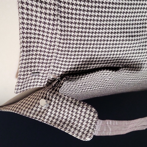 maxmara cotton linen houndstooth skirt size 11 - Picture 6 of 8